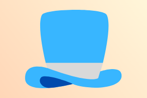 blue hat